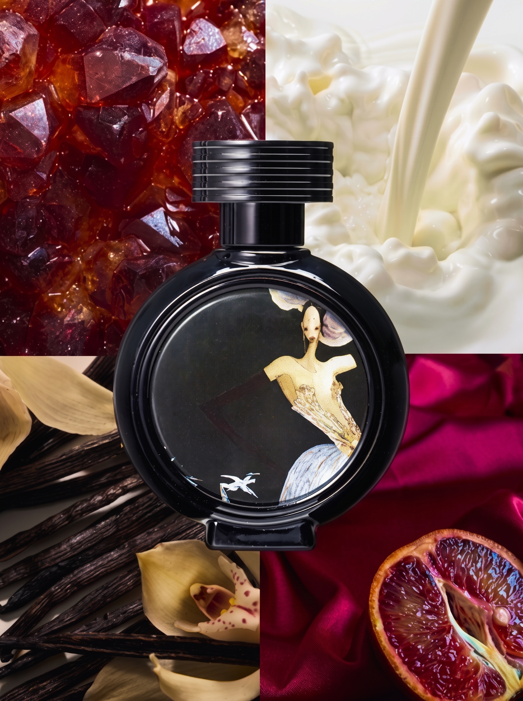 Devil's Intrigue ayollar atiri, oq gullar, jasmin, apelsin guli, parfum, uzoq turuvchi