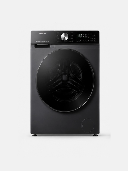 Стиральная машина Hisense WF5S1043BB 10.5 кг, 1400 об/мин, инвертор, пар, Wi-Fi