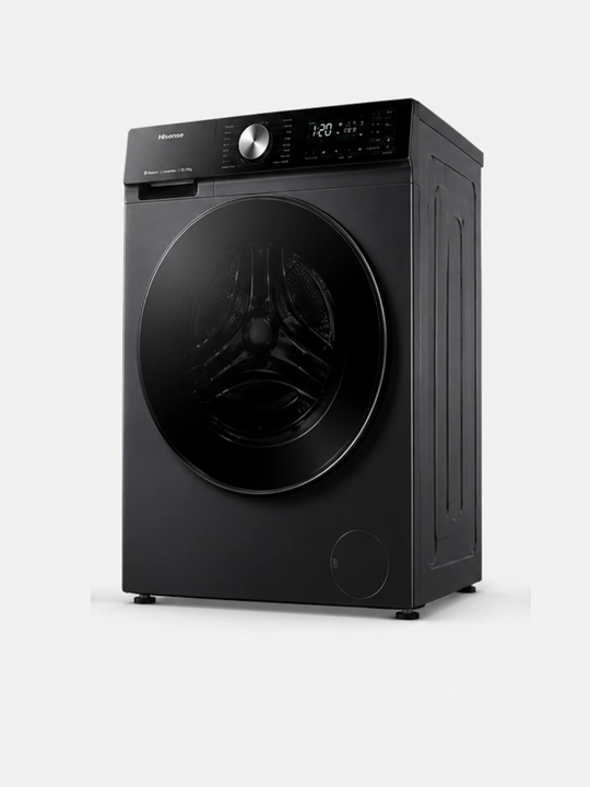 Стиральная машина Hisense WF5S1043BB 10.5 кг, 1400 об/мин, инвертор, пар, Wi-Fi