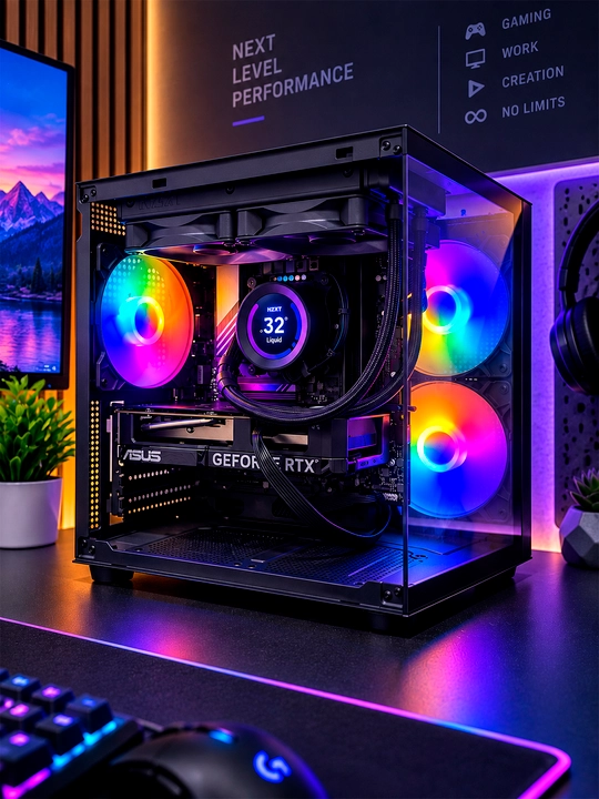 Мощный игровой компьютер —  i5-14400F + ASUS RTX 4060 8GB / DDR5 16GB / SSD 500GB
