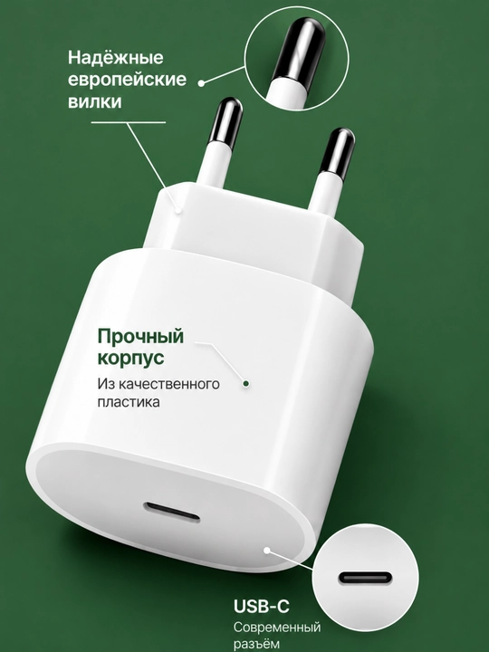 Zaryadlash qurilmasi Adapter USB-C Apple/iPhone 20W