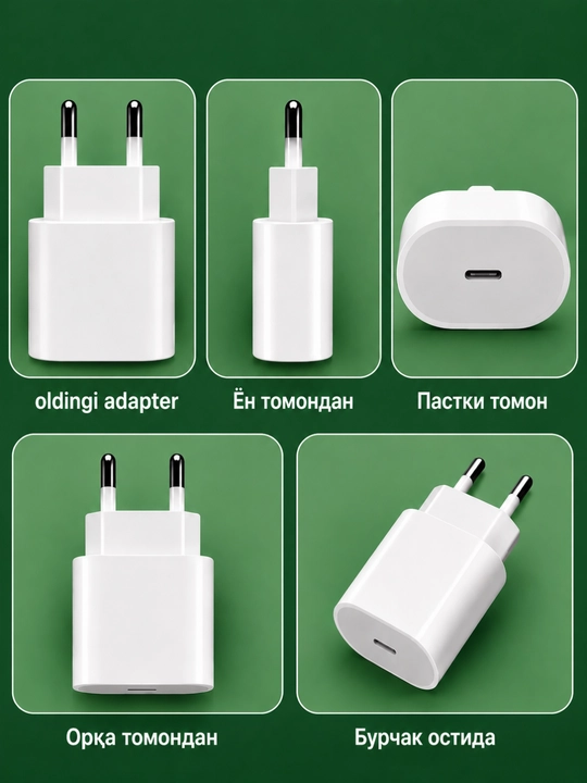 Zaryadlash qurilmasi Adapter USB-C Apple/iPhone 20W