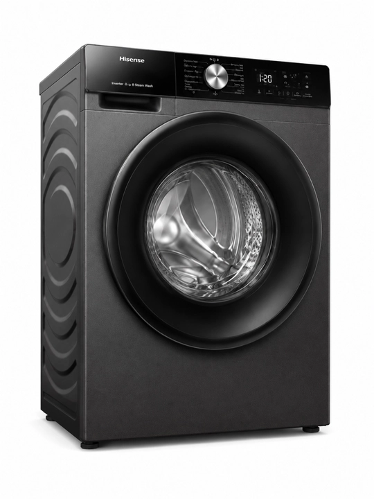Hisense WF3S8043BB3 kir yuvish mashinasi 8 kg, 1400 ayl/min, Wi-Fi, bug‘, inverter