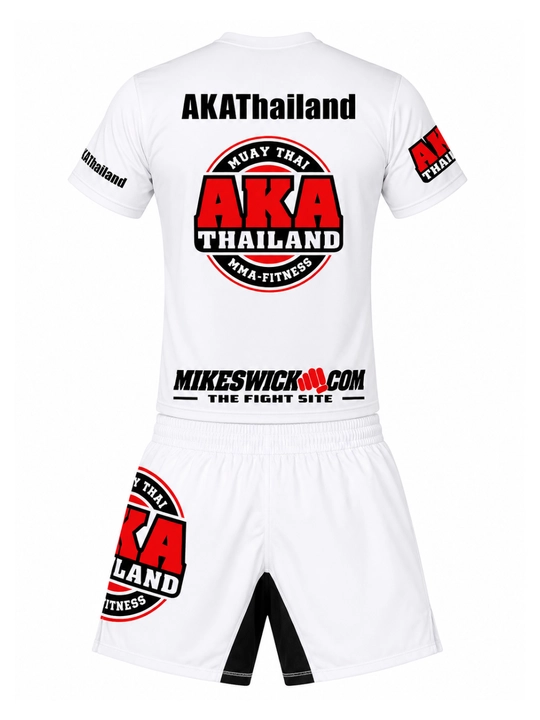 DeSports AKA Thailand erkaklar MMA va BJJ komplekti, kalta yengli rashgard, S–XXXL