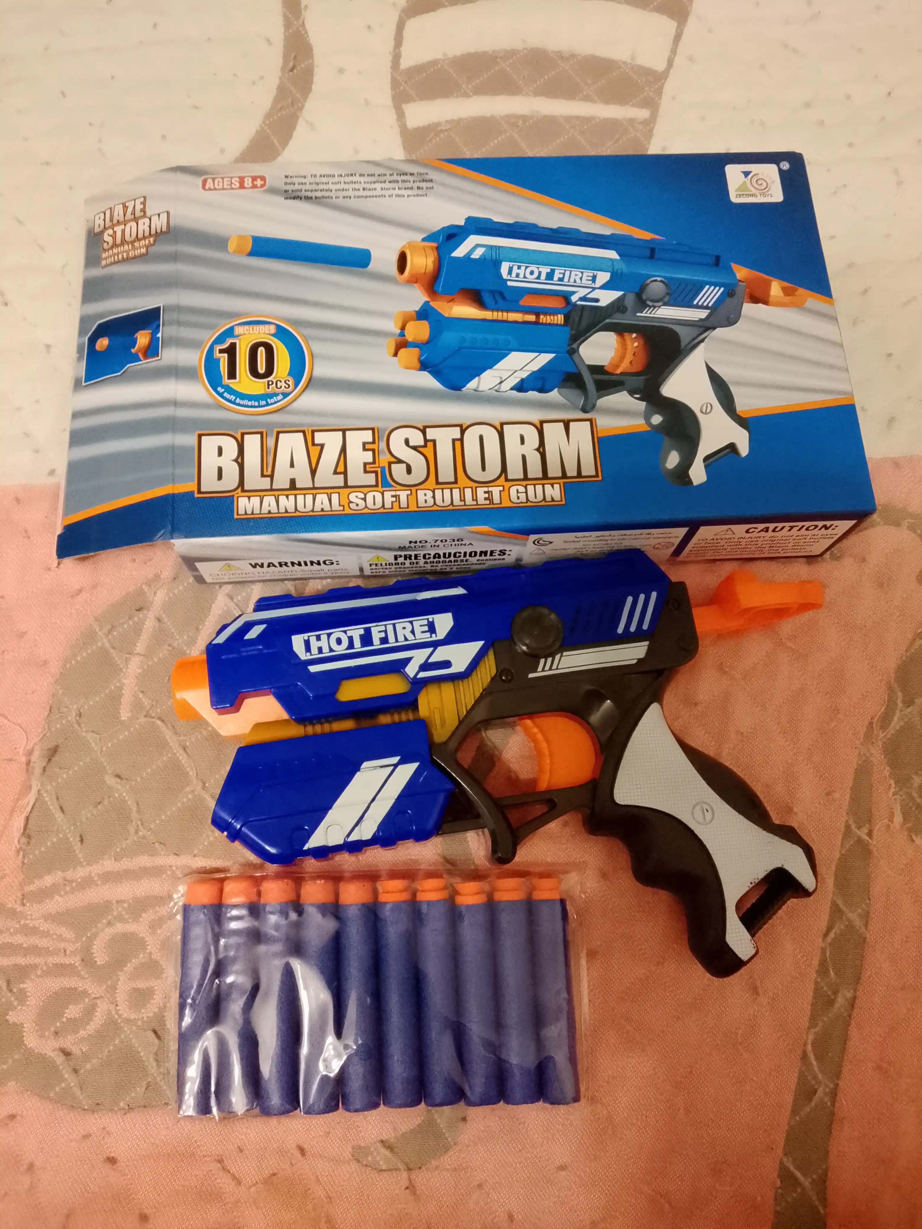Blaster pistolet, yumshoq o'qlarni otadi