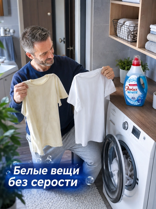 Гель для стирки белого белья Perlux White 1,98 л, до 33 стирок