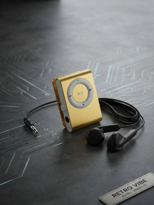 Portativ MP3 pleer, musiqa audio pleer quloqchin bilan, ixcham dizayn