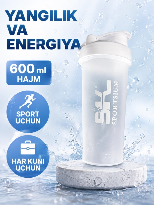 Sport shakeri, metall sharikli, mustahkam va ishlatish uchun qulay