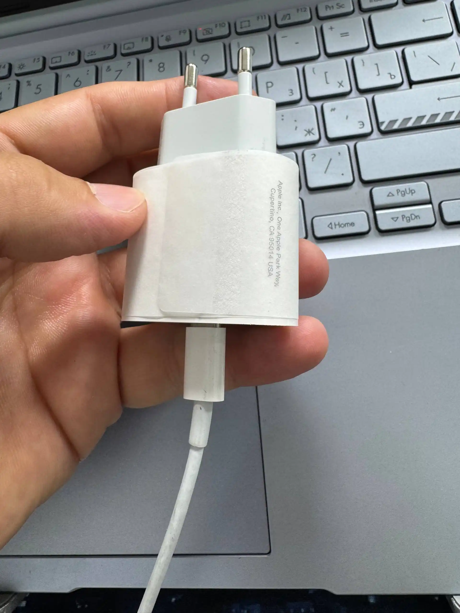 Apple 20W USB-C ORG Adapter — 2 Pin / 3 Pin | iPhone uchun tez zaryadlash
