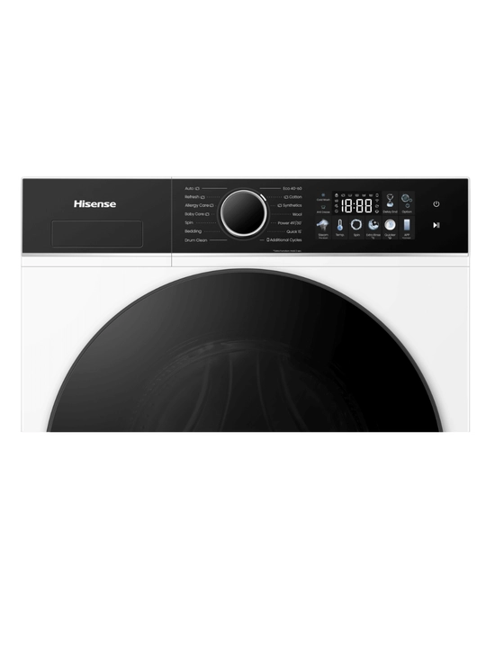 Hisense WF3I9043BWFS2 kir yuvish mashinasi 9 kg, Wi-Fi, avtodozator,