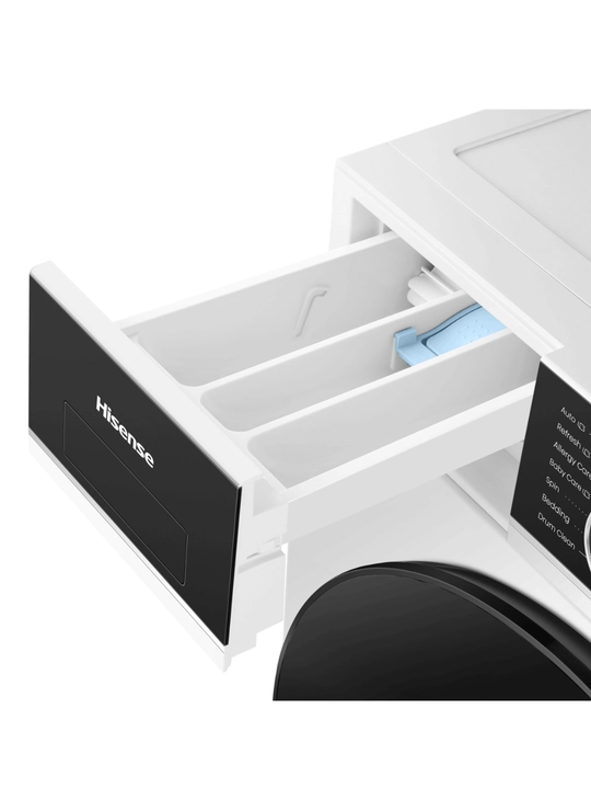 Hisense WF3I9043BWFS2 kir yuvish mashinasi 9 kg, Wi-Fi, avtodozator,