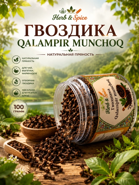 Гвоздика – пряность с насыщенным ароматом, 100 гр