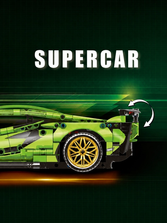 Конструктор lego машина Lego Technic Ferrari, Lamborghini, спорткар