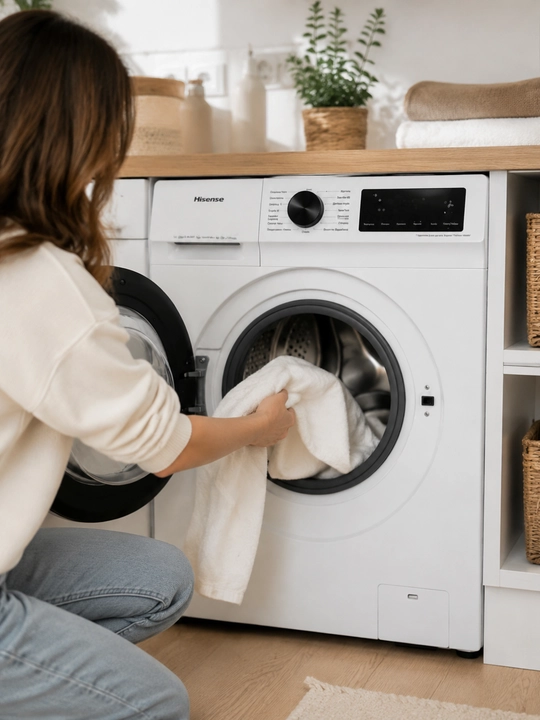 Hisense WF1I6022BWU2/A kir yuvish mashinasi 6 kg, Inverter, SteamTech, AutoMix