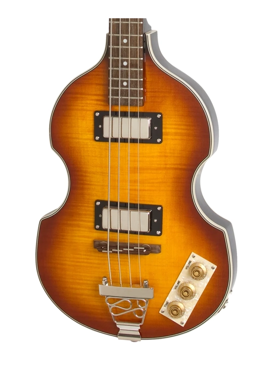 Бас-гитара Epiphone Viola Bass, полуакустический корпус, цвет Vintage Sunburst