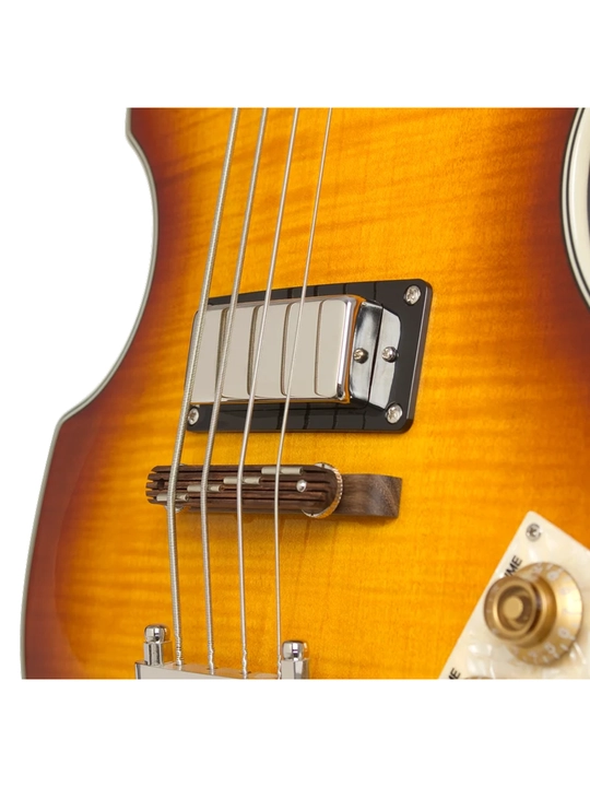 Бас-гитара Epiphone Viola Bass, полуакустический корпус, цвет Vintage Sunburst
