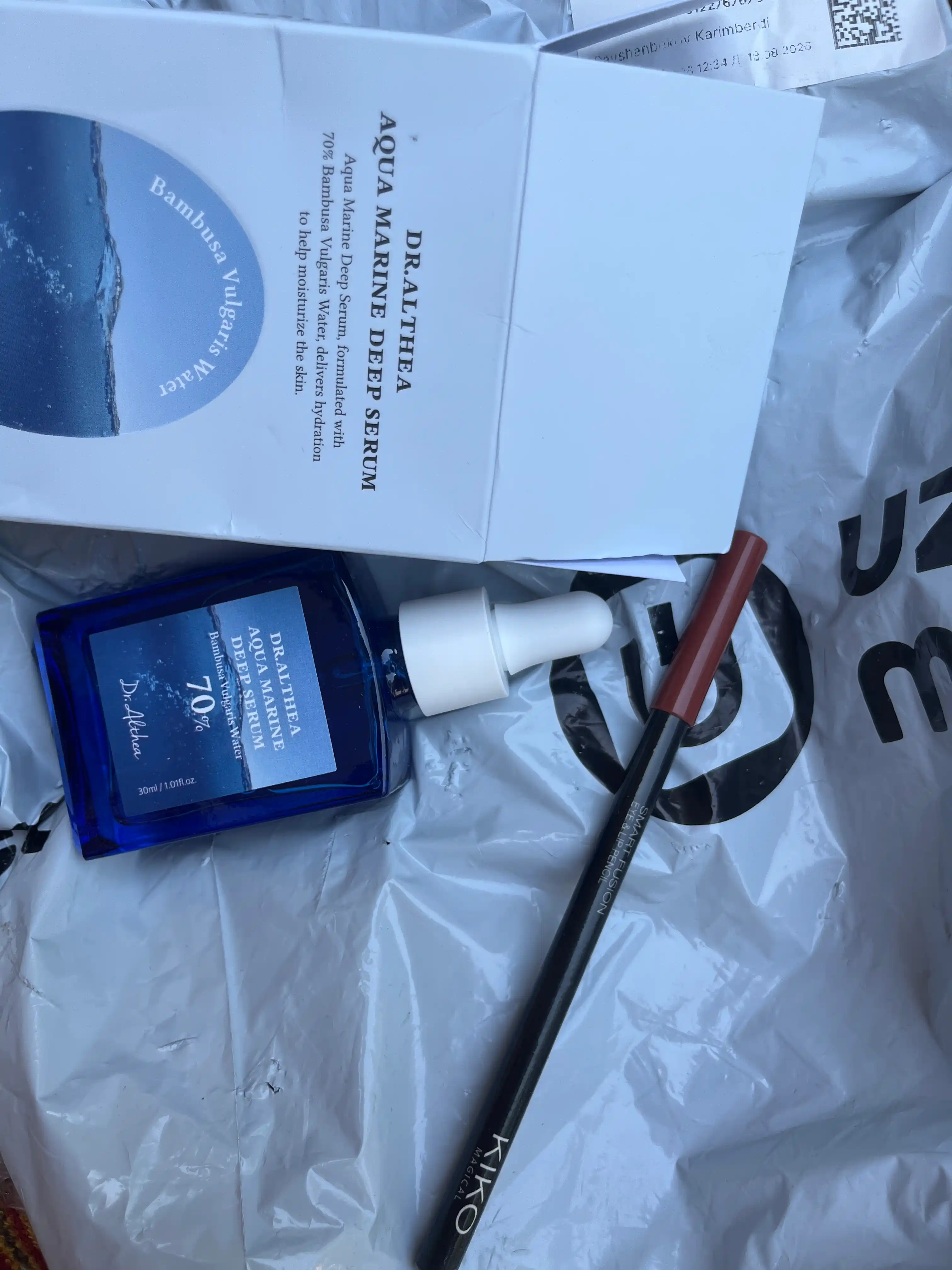 Dr. Althea Aqua Marine Deep tinchlantiruvchi zardobi, terini namlovchi va tiklovchi Serum