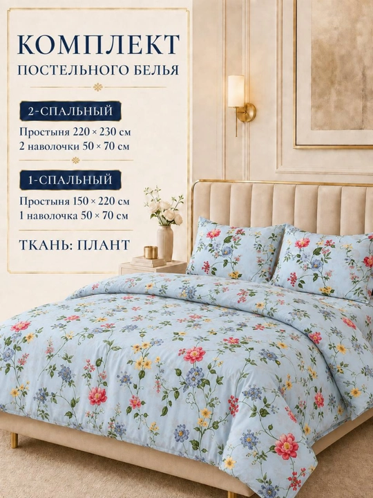 Двуспальное и односпальное постельное бельё и наволочка - 