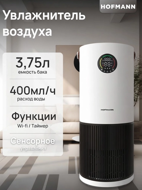 Очиститель и увлажнитель воздуха Hofmann SHR2540DCWH/HF - 