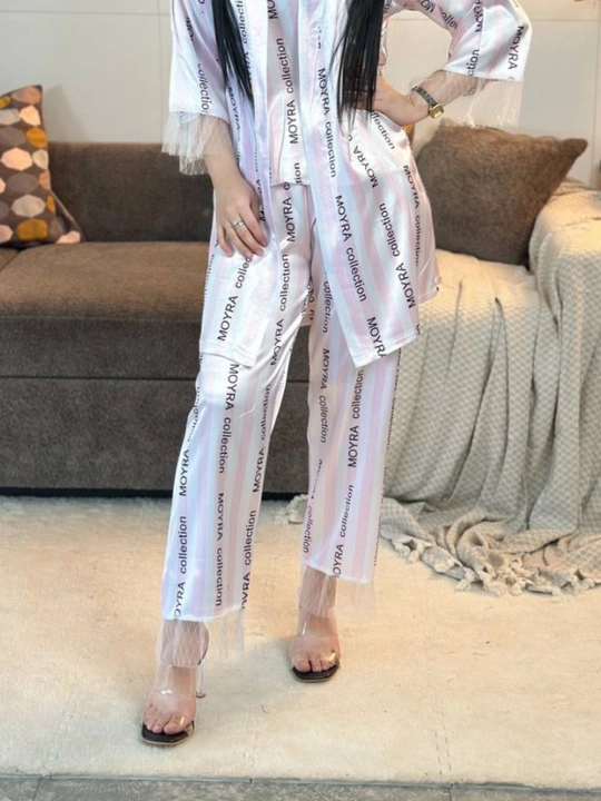 3 talik pijama penuar ayollar tungi kiyim penyuar gipyurli atlas shim+mayka+xalat 46/52