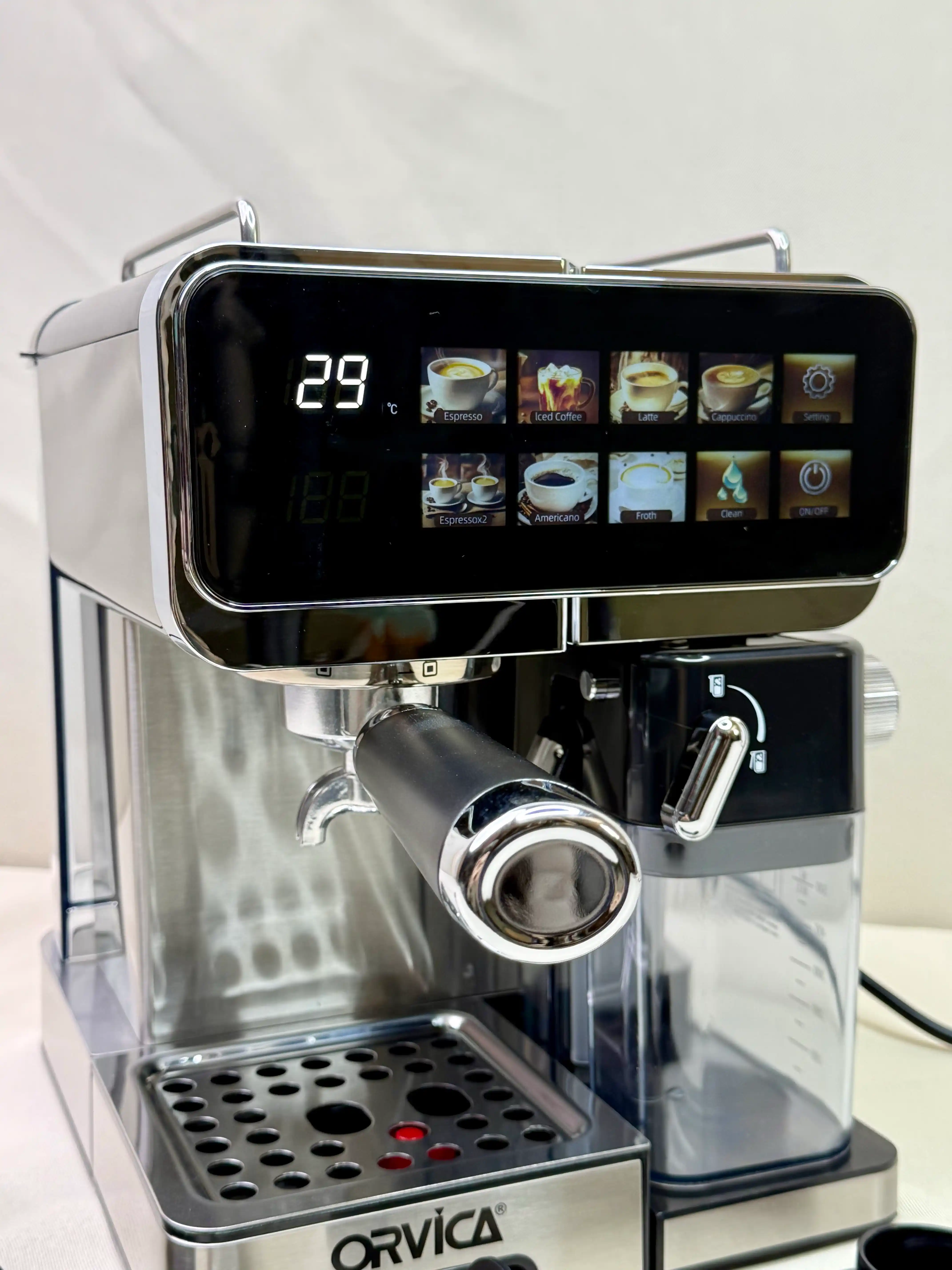 Kofemoshina 10 in 1, avtomatik kapuchinatorli, professional 20BAR bosim, quvvat 1350-1850W
