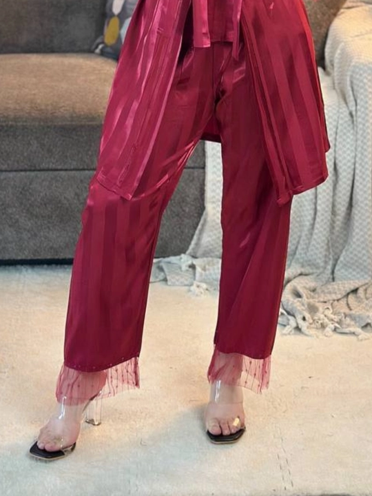 3 talik pijama penuar ayollar tungi kiyim penyuar gipyurli atlas shim+mayka+xalat 46/52