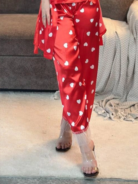 3 talik pijama penuar ayollar tungi kiyim penyuar gipyurli atlas shim+mayka+xalat 46/52