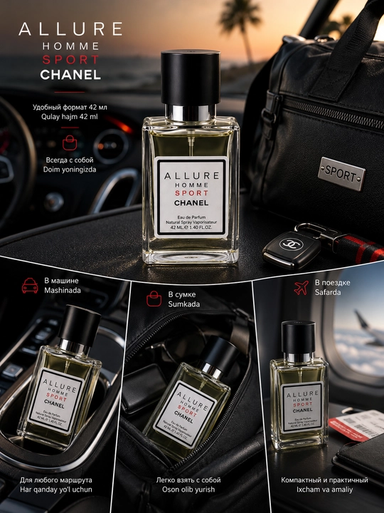 Chanel Allure Homme Sport erkaklar uchun atir, 42 ml