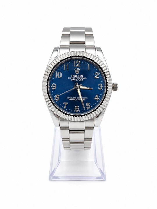 Erkaklar uchun Rolex metall bilaguzukli qo‘l soati, klassik dizayn