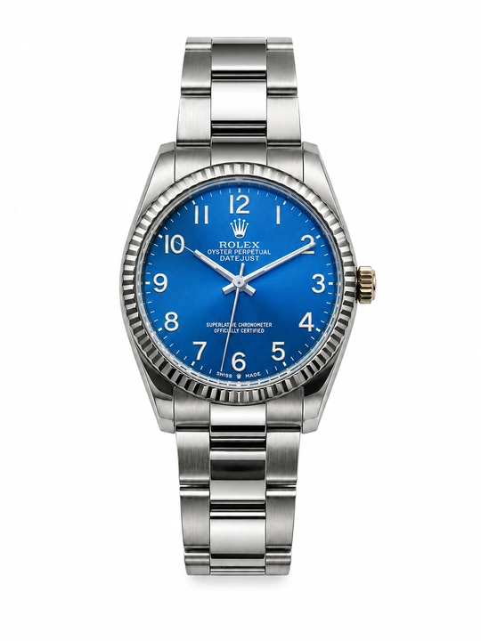 Erkaklar uchun Rolex metall bilaguzukli qo‘l soati, klassik dizayn