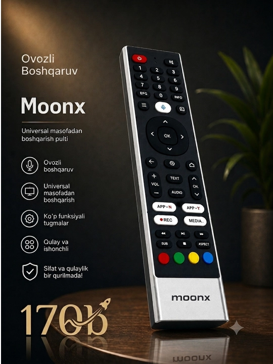 Пульт с голосовым управлением для телевизоров Moonx - 