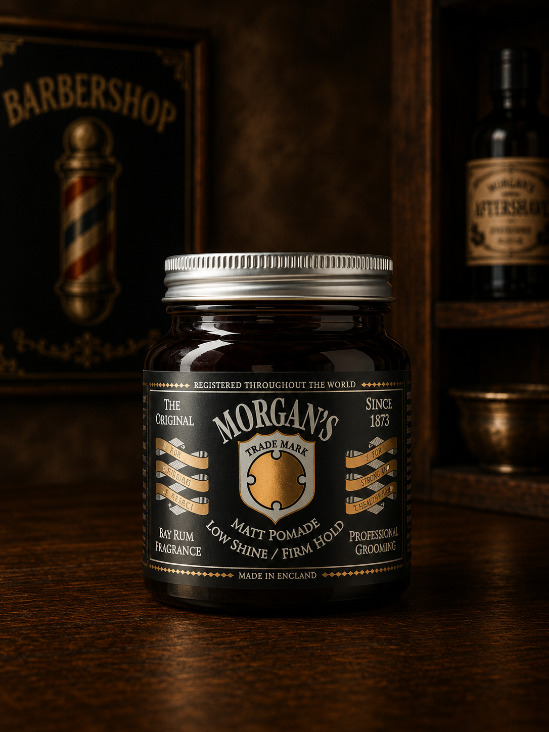 Morgan's Matt Pomade Bay Rum матовая помада для волос сильной фиксации - 