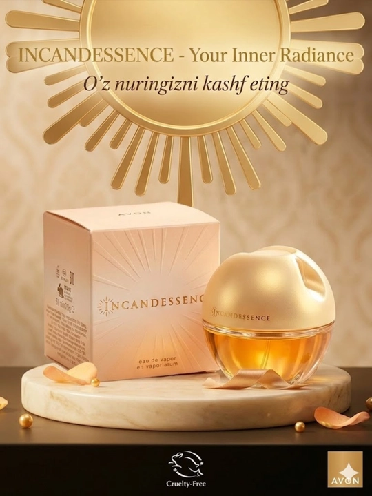 Avon Incandessence ayollar parfyumeriya suvi, quyoshli gulli uzoq saqlanuvchi ifor, 50 ml - 