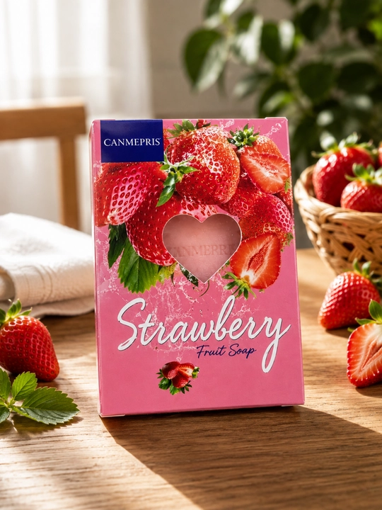 CANMEPRIS Strawberry Fruit Soap – мягкое и приятное мыло с ароматом клубники, 100 г