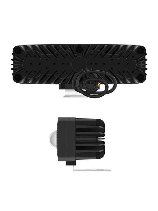 Universal qo‘shimcha 4 linzali LED chiroq (Oq / Sariq yorug‘lik)