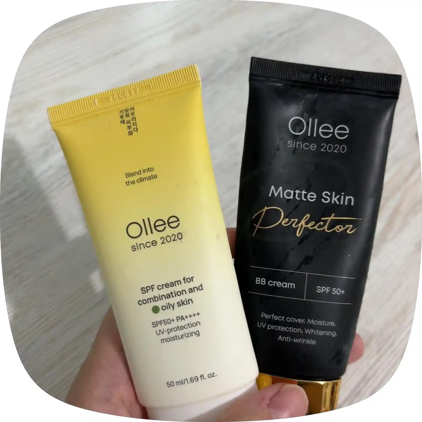 Krem SPF50+ quyoshdan himoya yog‘li, quruq va kombinatsiyalangan teri uchun OLLEE 50 ml