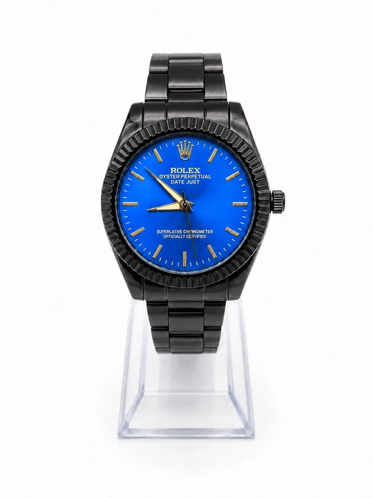 Erkaklar Rolex qo‘l soati, metall bilaguzukli, klassik dizayn - 