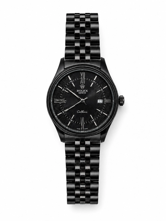 Erkaklar Rolex qo‘l soati, kalendarli, metall brasletli, klassik dizayn