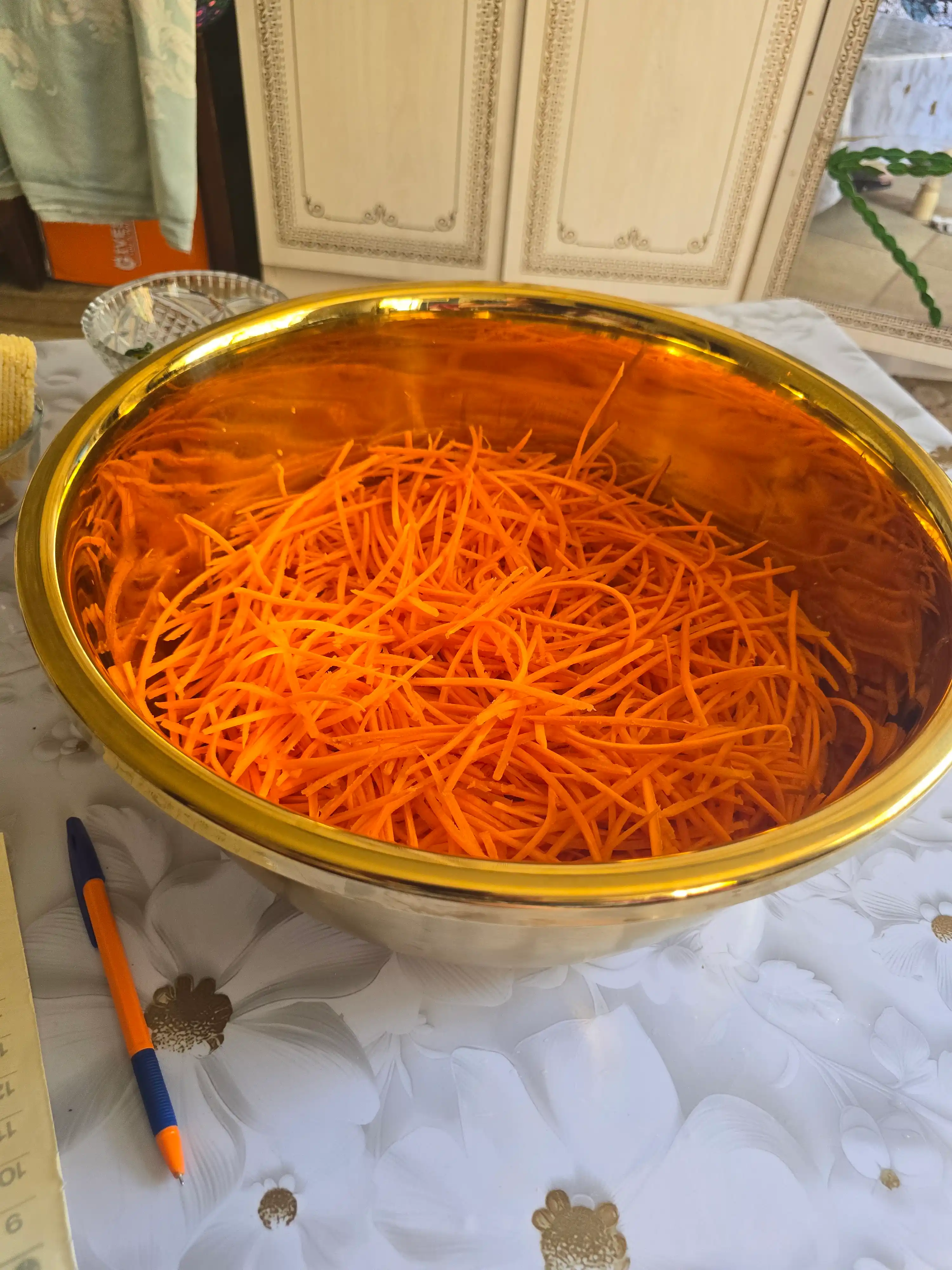 Кухонная миска из нержавеющей стали, золотого цвета, прочная