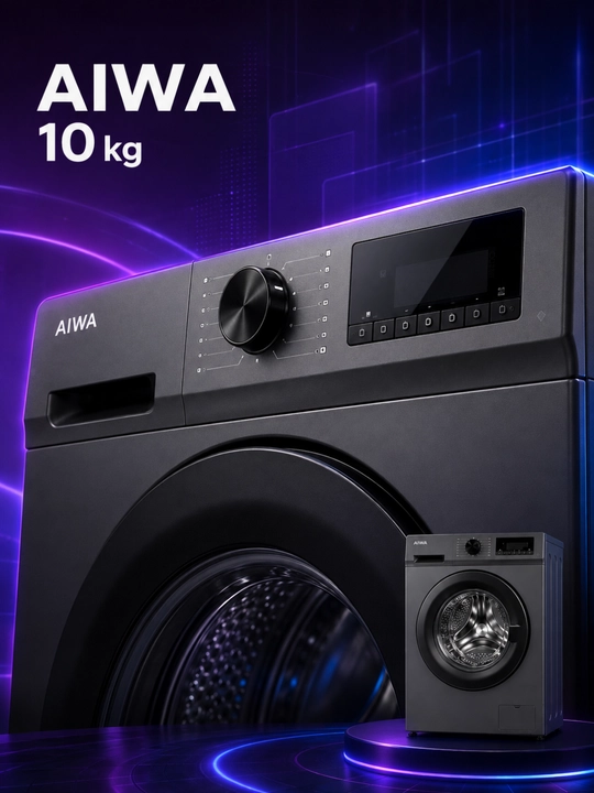 AIWA 10 kg frontal yuklanadigan kir yuvish mashinasi
