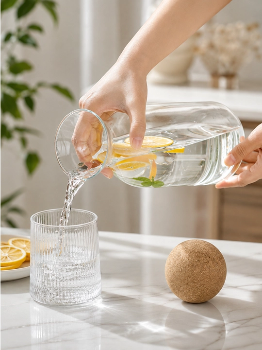 Стеклянный набор для воды и напитков, набор стеклянных графинов