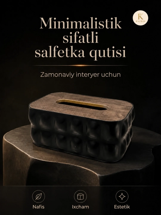 Салфетница с бамбуковой крышкой, эко-кожаный, органайзер и диспенсер для салфеток, 2 в 1