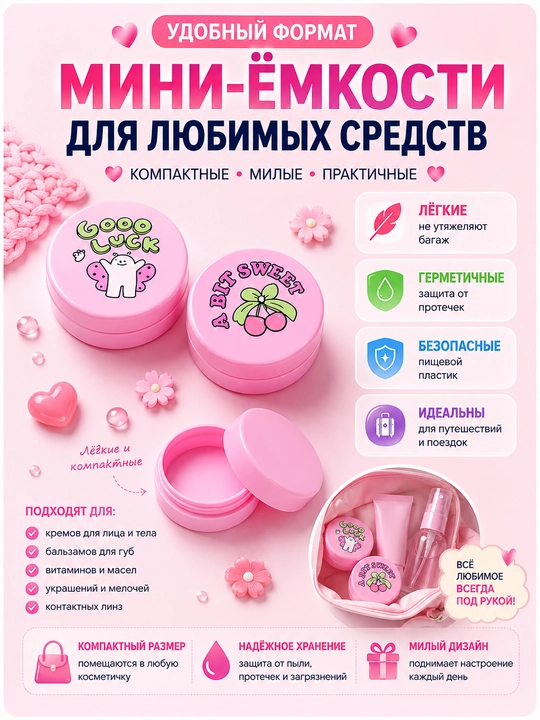 Дорожный набор флаконов для косметики, бутылочки для путешествий, многоразовые контейнеры