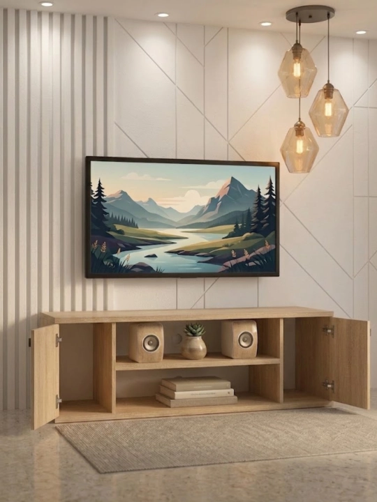 Minimalistik TV Tumba – Televizor va Media Qurilmalari uchun Zamonaviy Universal Mebel