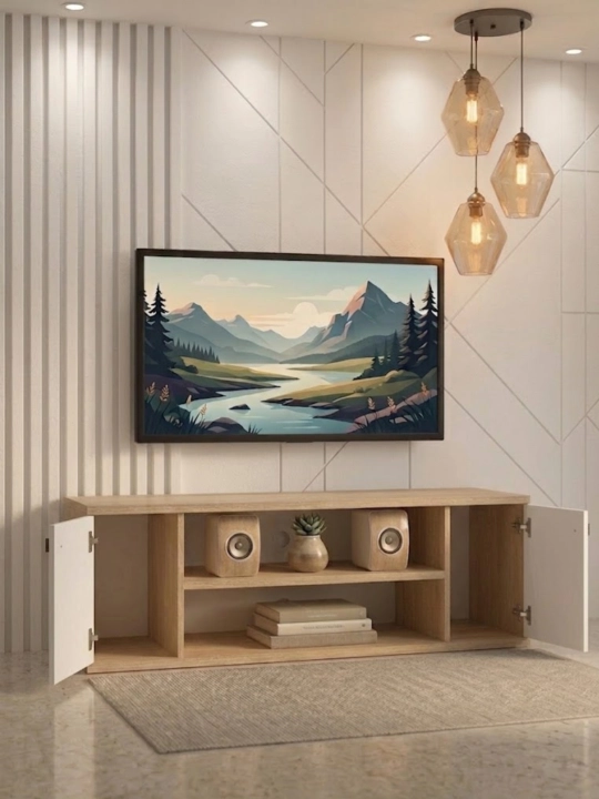 Minimalistik TV Tumba – Televizor va Media Qurilmalari uchun Zamonaviy Universal Mebel