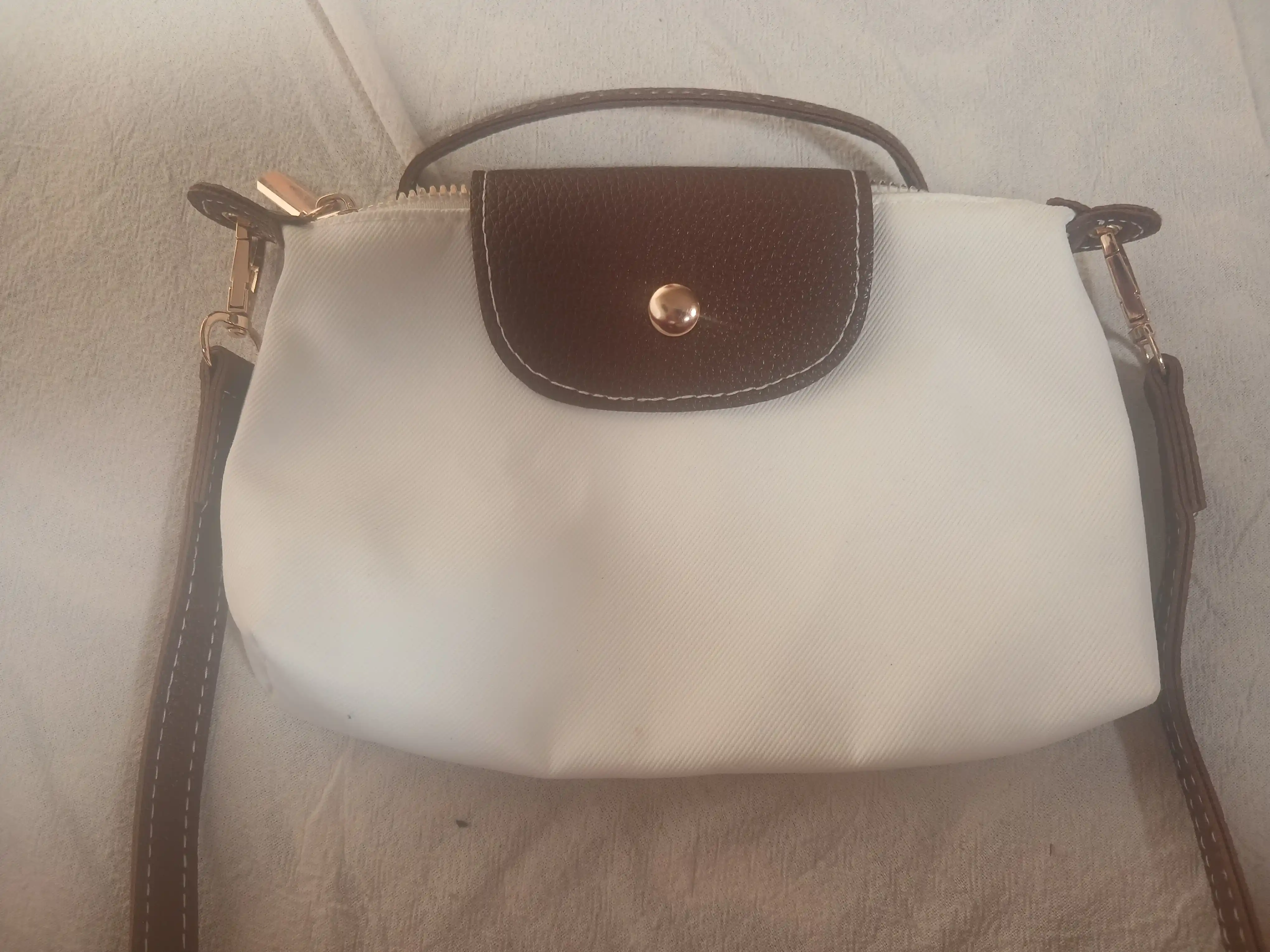 Sumka ayollar uchun, mini Longchamp uslubida, kichkina krossbodi sumka-kosmetichka