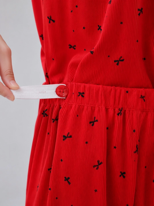 Ayollar pijamasi, emizikli onalar uchun pijama, tugmali pijama, uzun yengli pijama
