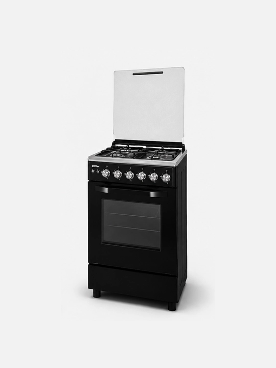 Ziffler BGS-B6044BS — 4 konforkali gaz plitasi, 74 L