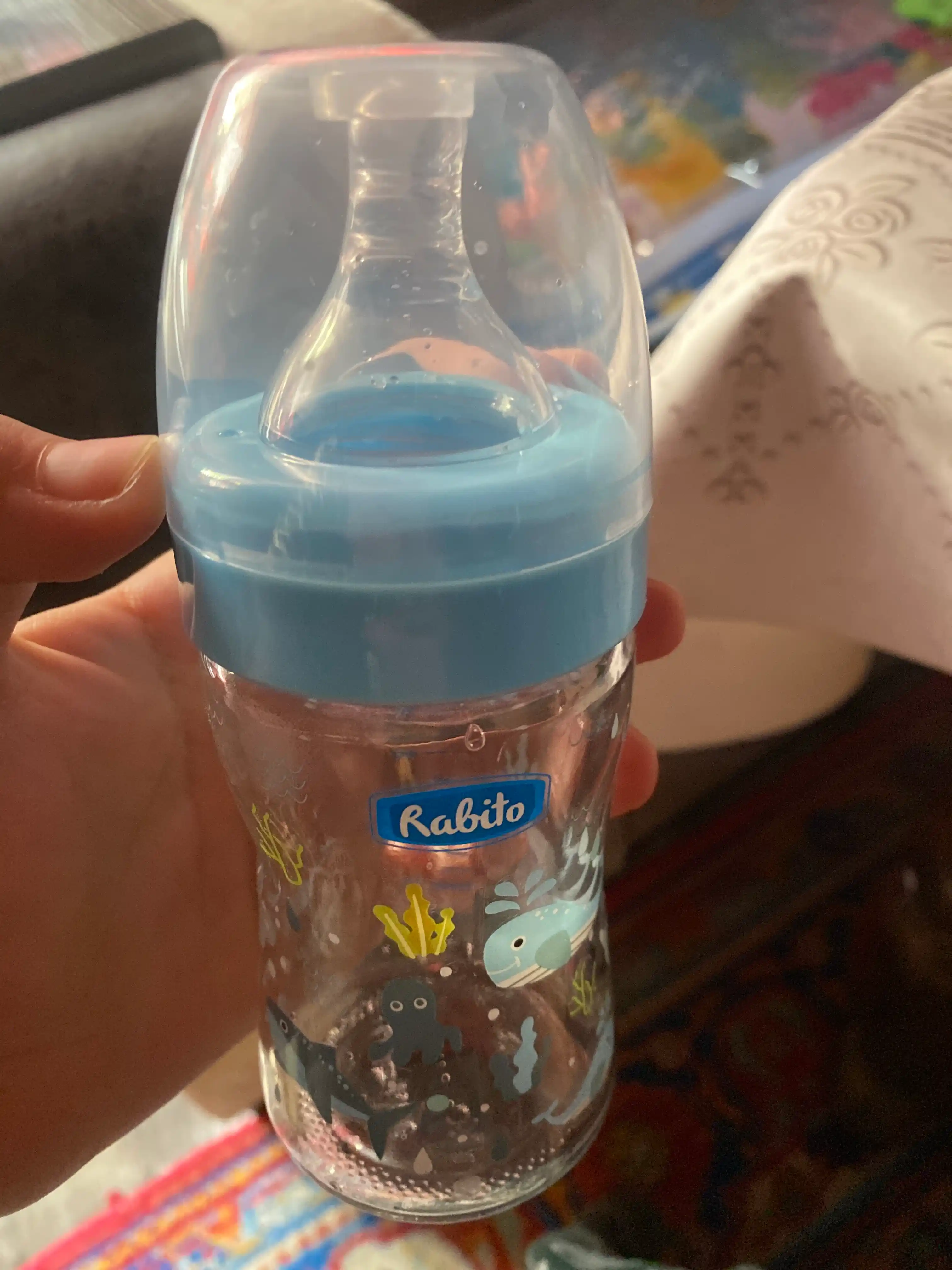 Rabito bolalar shisha idishi, chaqaloqlar uchun oziqlantirish butilkasi so‘rg‘ich