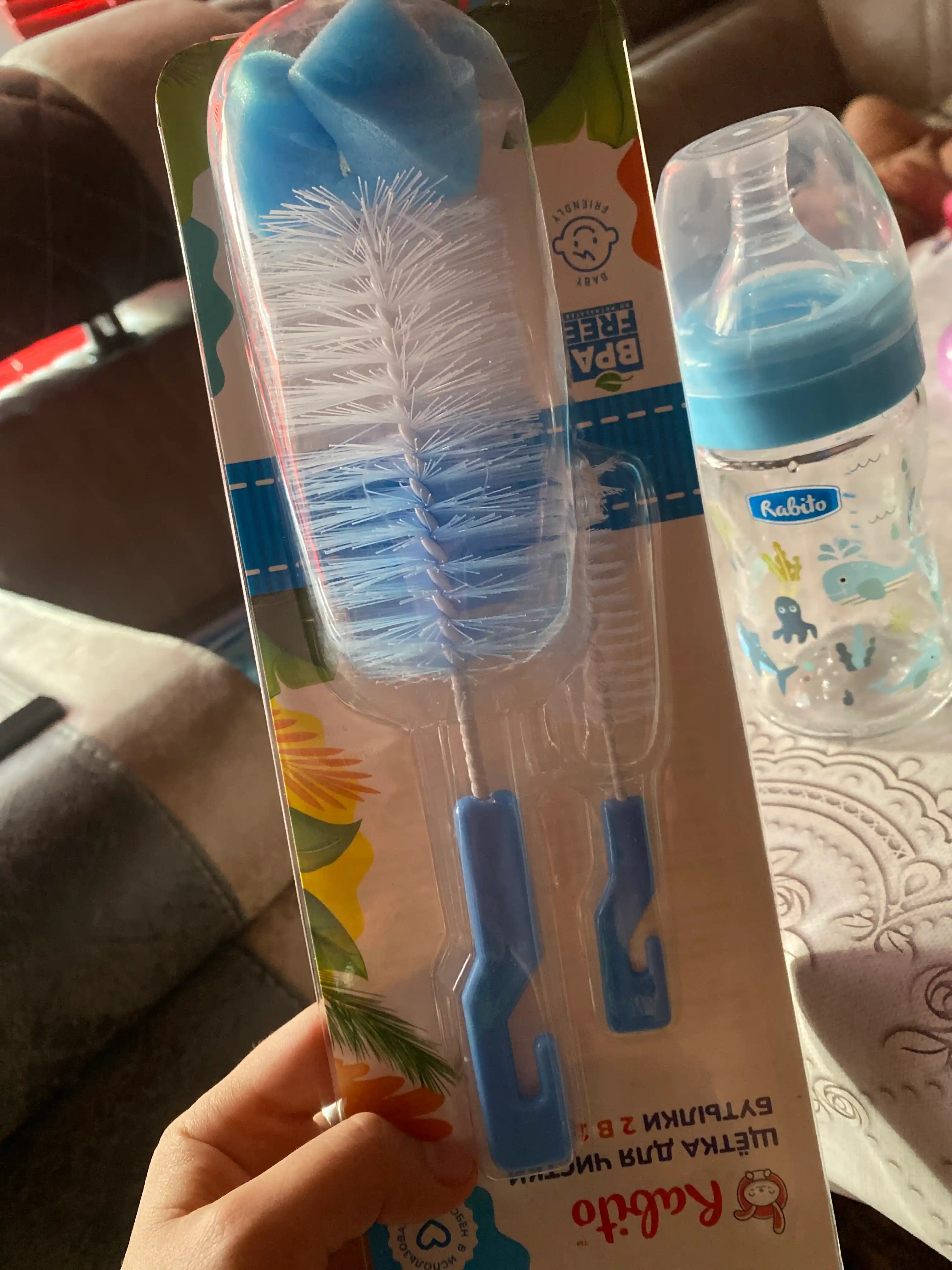 Rabito bolalar shisha idishi, chaqaloqlar uchun oziqlantirish butilkasi so‘rg‘ich